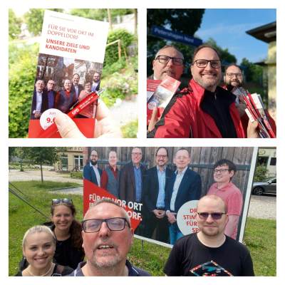 Gemeinsamer Wahlkampf im Doppeldorf